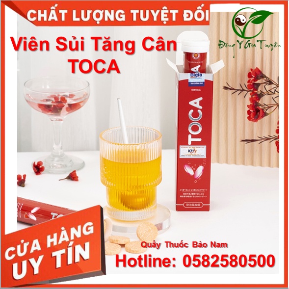Viên sủi TOCA - Hỗ trợ tăng cân, ăn ngon, ngủ ngon, giảm mệt mỏi