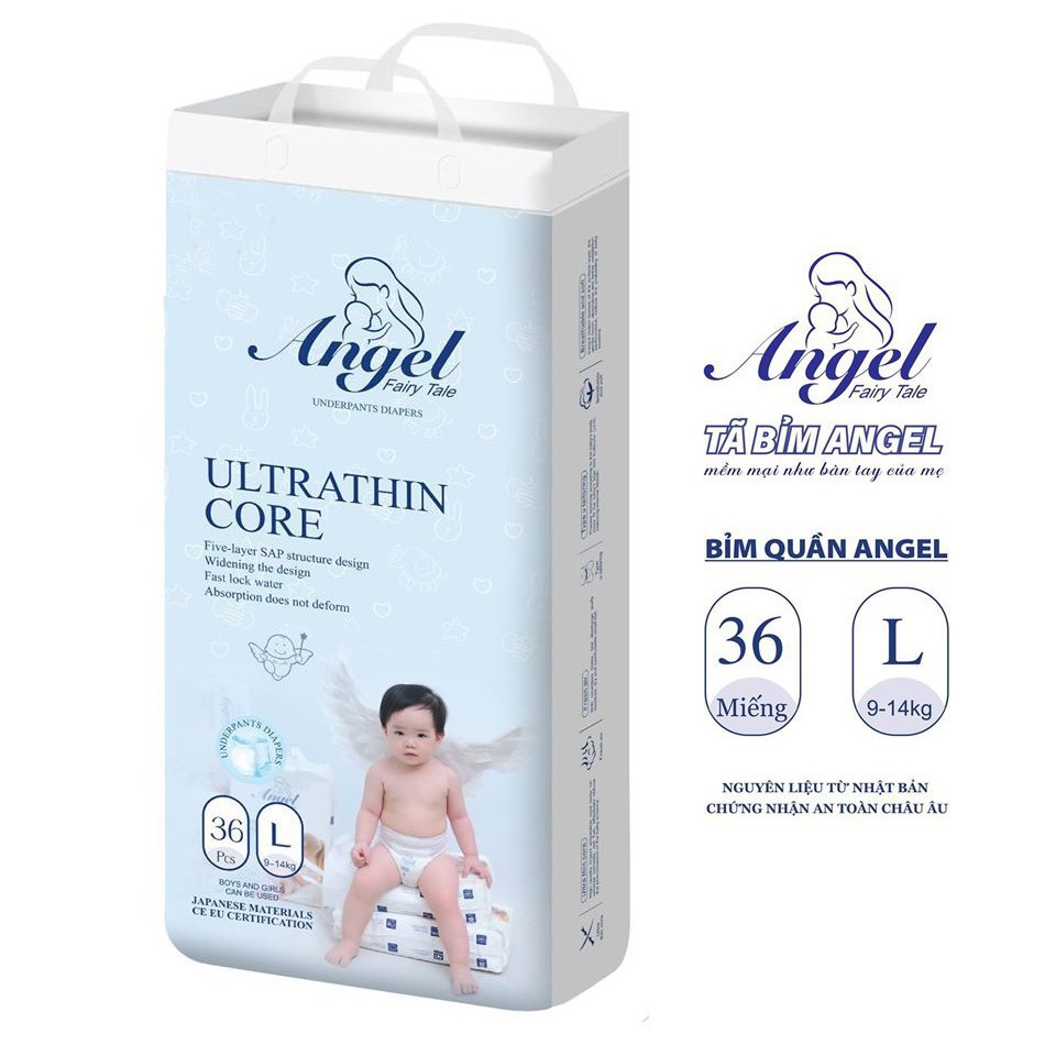 [MUA 1 TẶNG 1] Combo 2 Bỉm Quần ANGEL Absorbent Sẵn Đủ Size M38 - L36 - XL34 - XXL32 - XXXL30