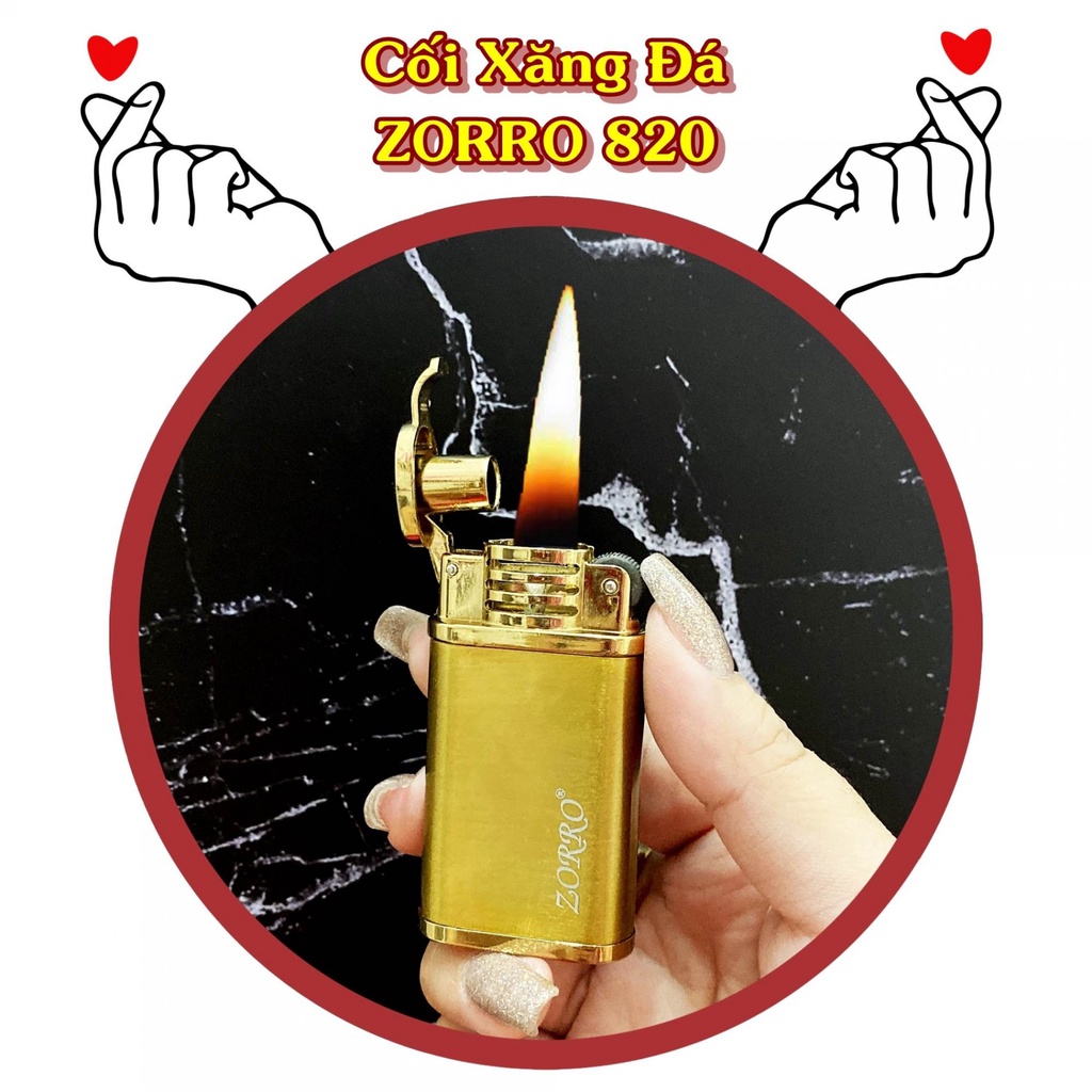 Hột-Quẹt-Bật-Lửa-X-ăng zipo loại đẹp Zorro 820