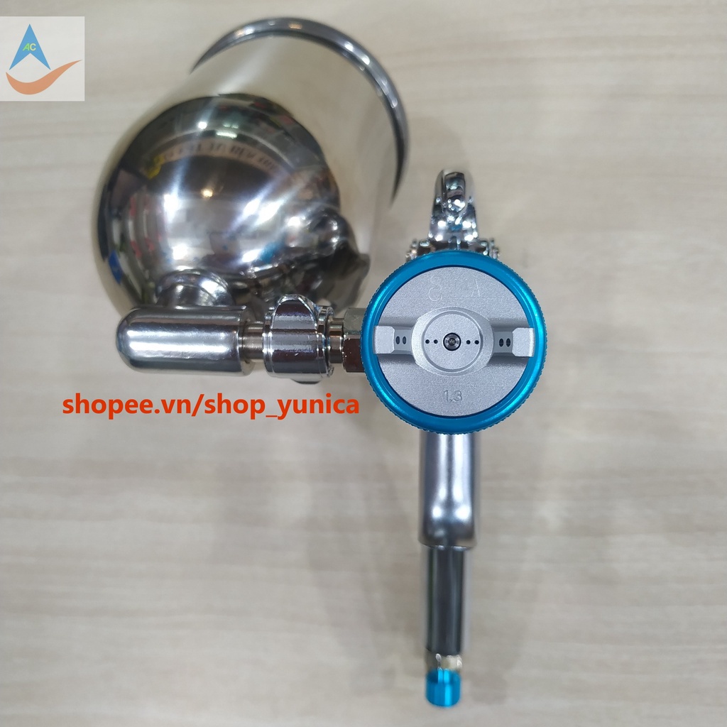 Súng phun sơn YUNICA K-100  Yunica xuất xứ Đài Loan Dùng phun sơn dầu, sơn PU, sơn xe