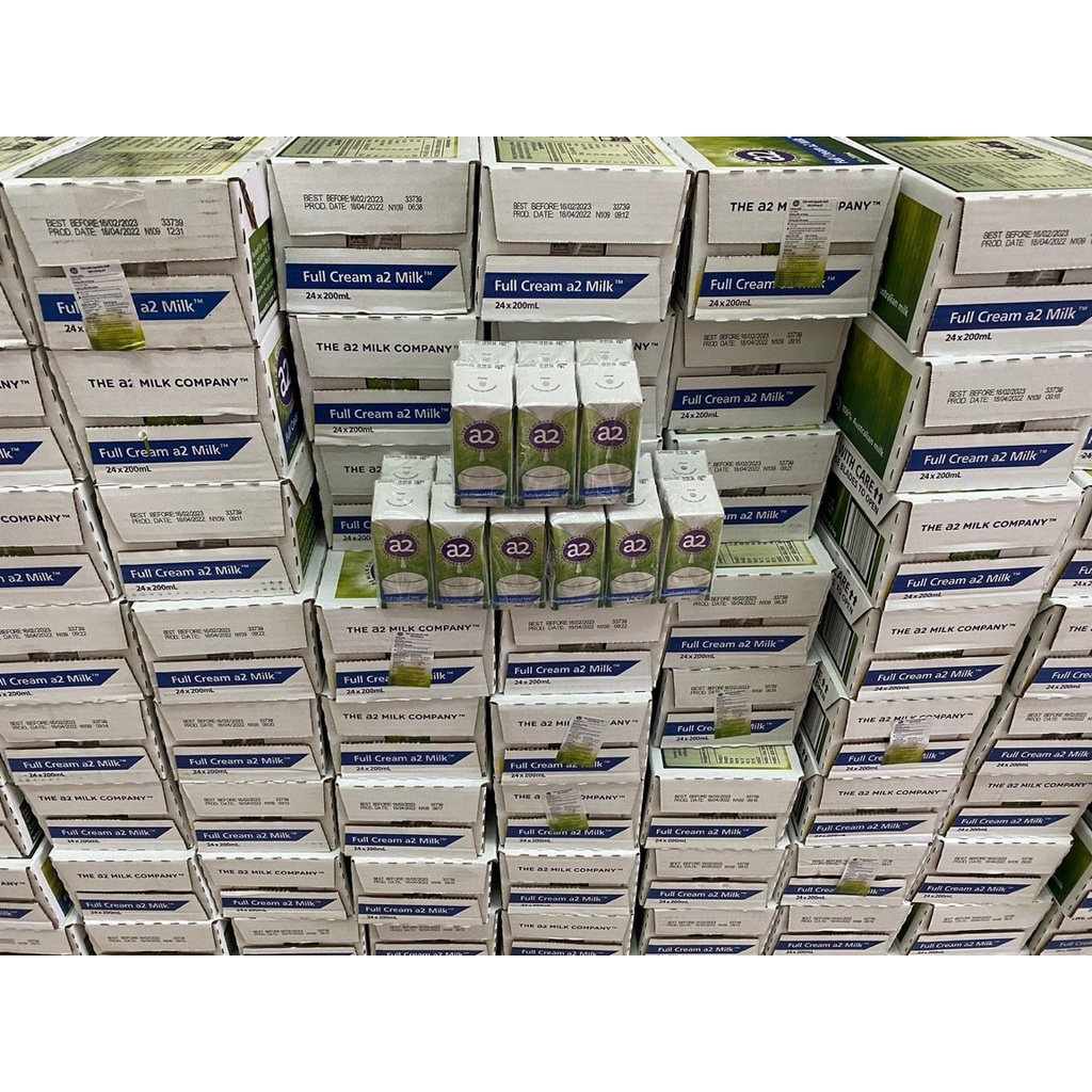 THÙNG 24 HỘP/200ML SỮA TƯƠI A2 DẠNG NƯỚC ÚC