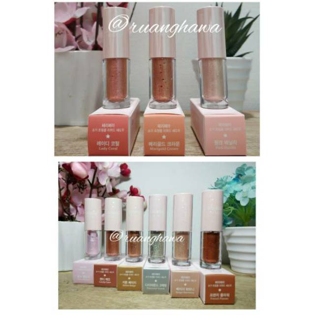 (Hàng Mới Về) Phấn Mắt Kim Tuyến Dạng Lỏng Peripera Sugar Twinkle 3 Gr 1-14