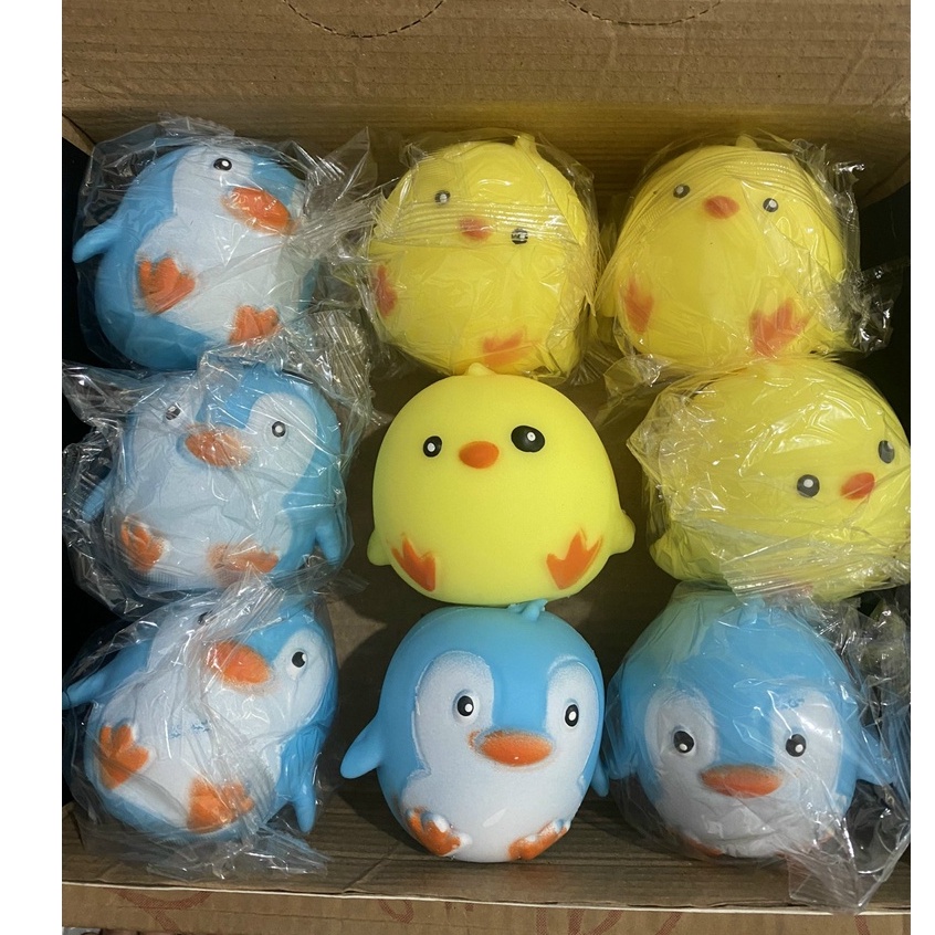 Squishy hình CHIM CÁNH CỤT đồ chơi bóp tay mềm mịn dễ thương chân thực giảm stress co dãn đàn hồi ngộ nghĩnh