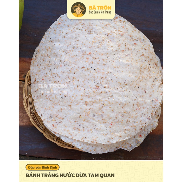 [Nguyên Gốc Bình Định]_Bánh Tráng Nước Dừa_GIÒN THƠM DỪA MÈ