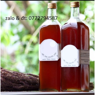 Chai thủy tinh vuông 1 lít nắp nhôm 1000ml