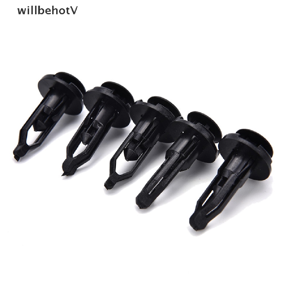 FENDER Set 100 Đinh Tán Nhựa Màu Đen 9mm Chuyên Dụng Cho Cửa Xe Hơi Toyota