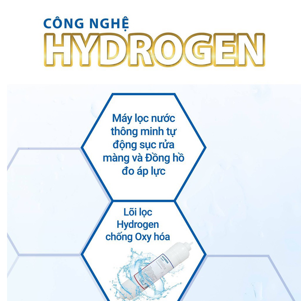 Máy Lọc Nước HYUNDAI HDE 5519 R.O 10 Lõi Nhập Khẩu Nguyên Chiếc, Sử Dụng Công Nghệ Hydrogen và Alkaline