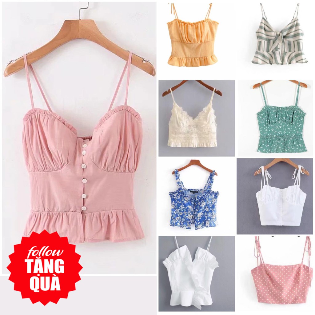 9 áo 2 dây ZARA siêu xinh đẹp A2D10GN10