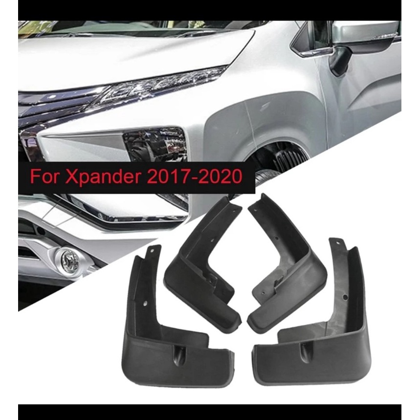 Bộ 4 chắn bùn xe Xpander 2018 2019 2020 2021 2022 2023 chất liệu nhựa dẻo độ bền cao dễ dàng lắp đặt