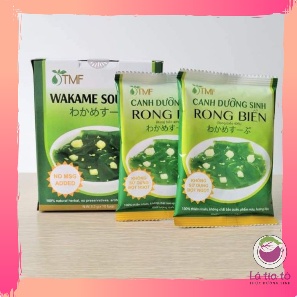 CANH RONG BIỂN ĂN LIỀN HỘP 10 GÓI - TÂM MINH FOODS
