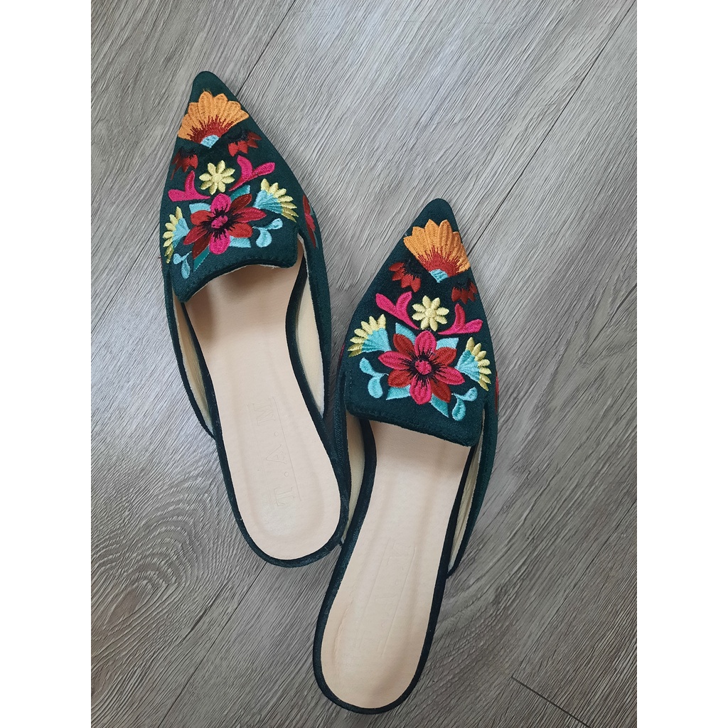 TAM56 Sục nhung thêu hoa 5cm