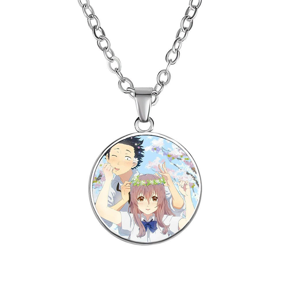 Vòng cổ IN HÌNH The shape of voice Dáng hình thanh âm anime chibi xinh xắn quà tặng độc đáo