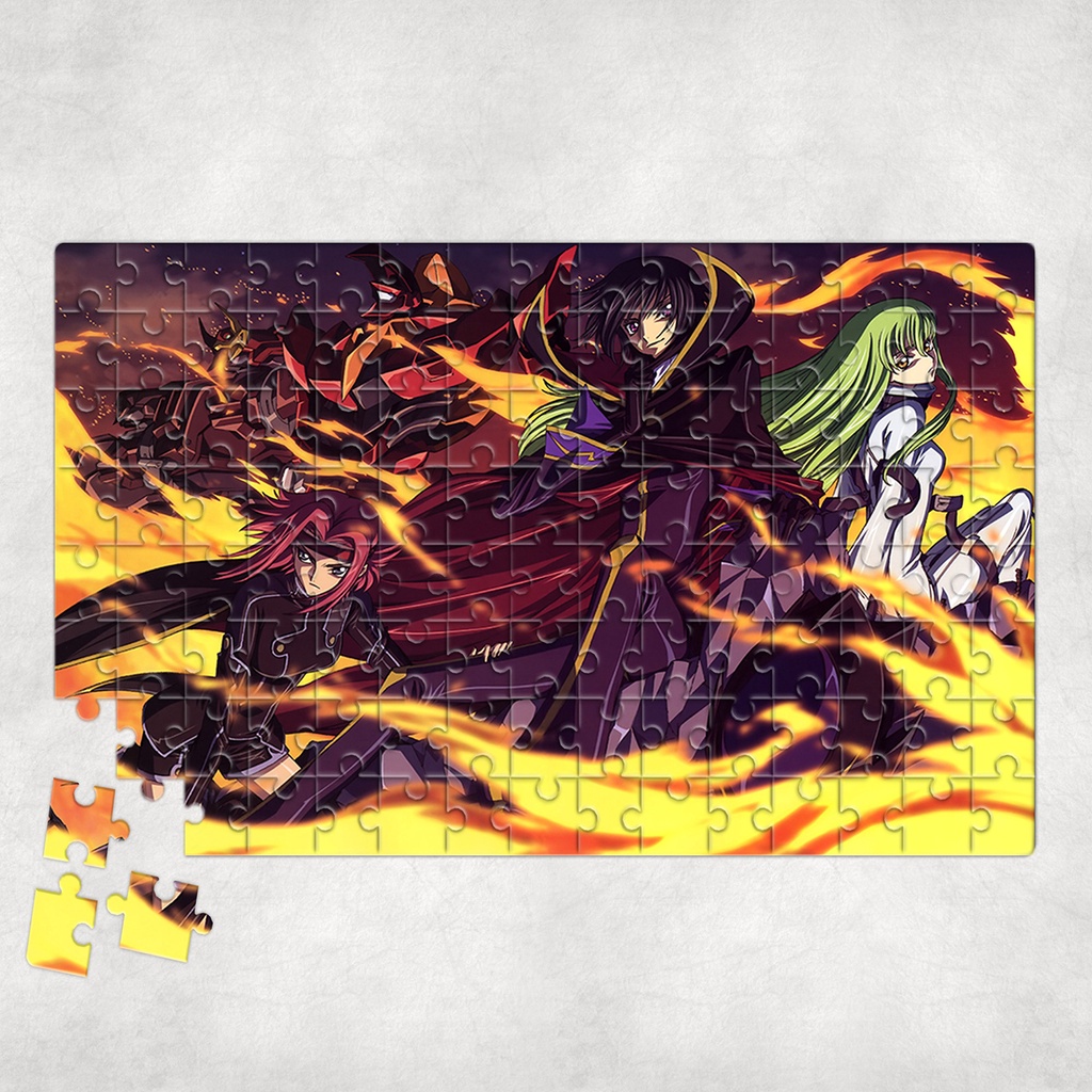 Tranh ghép hình A4, A5 Anime, xếp hình CODE GEASS - Mẫu 1