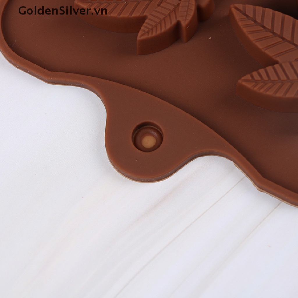 Khuôn Silicone Tạo Hình Làm Bánh Kẹo Hình Lá Phong