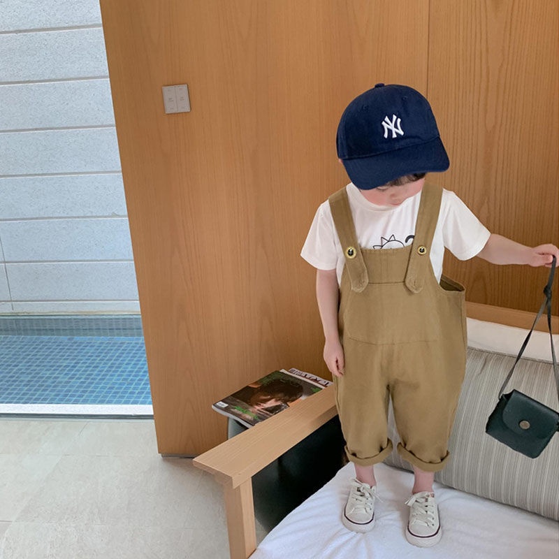 [Babycat] Hàng Có Sẵn Quần Yếm Dáng Rộng Phong Cách Hàn Nhật Thời Trang Xuân Thu 2022