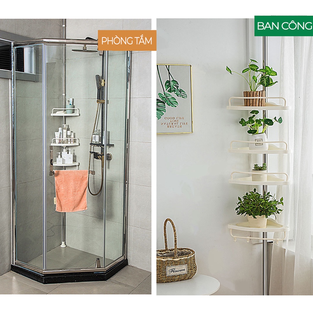 KỆ ĐỂ ĐỒ 4 TẦNG - Gọn gàng, tiết kiệm không gian, diện tích, có thể di chuyển, dễ lắp đặt- nhà tắm, nhà bếp,...