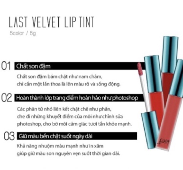 Son Kem Lì siêu lâu trôi Bbia Last Velvet Lip Tint Version 1 - #04 Extra Mood (Hồng gạch cá tính)