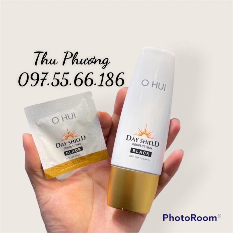 [Date 2025] 10 Gói kem chống nắng OHUI Day Shield Perfect Sun Black