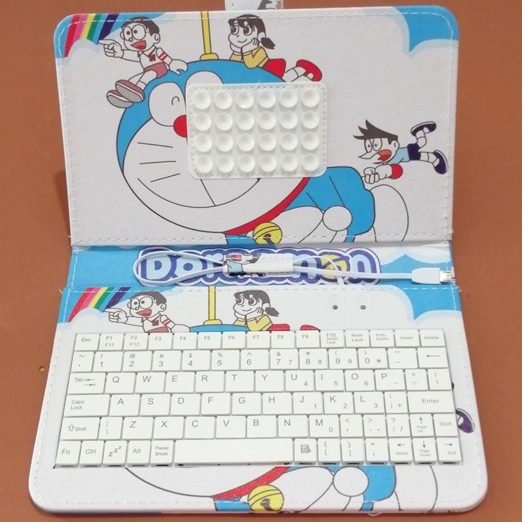 Bao Da Bàn Phím In Hình Doraemon