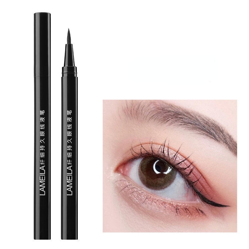Bút Kẻ Mắt Dạng Lỏng Màu Đen Nhanh Khô Chống Thấm Nước Và Mồ Hôi Lâu Trôi