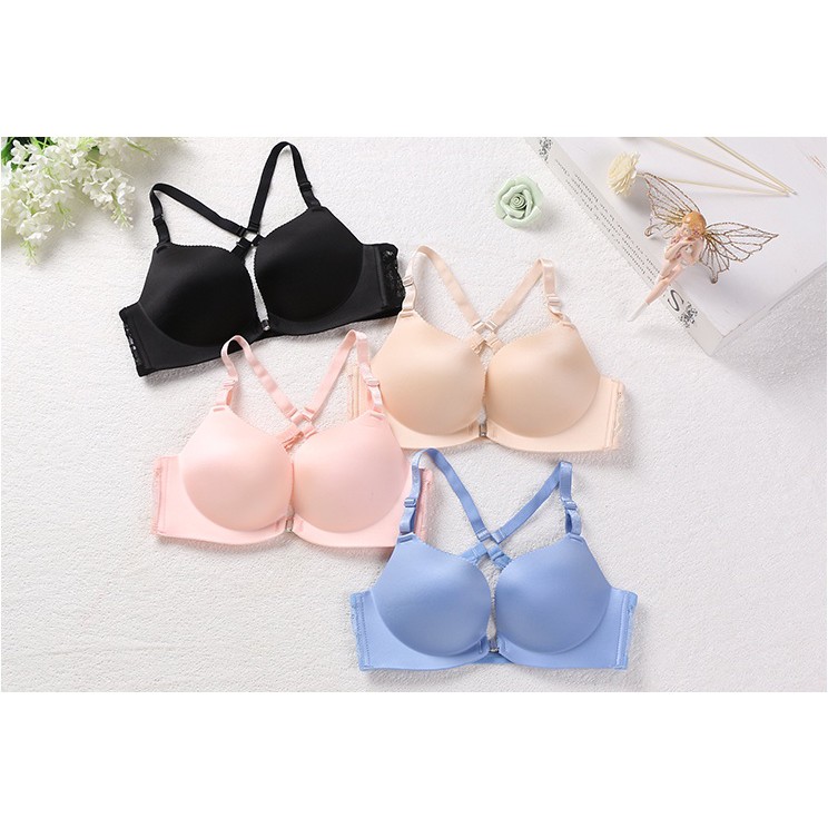 ÁO LÓT NÂNG NGỰC CAO CẤP + ÁO LÓT KHÔNG GỌNG CÓ GÀI TRƯỚC NGỰC CÓ DÂY CHÉO PHỐI REN SAU LƯNG - MÃ 6625