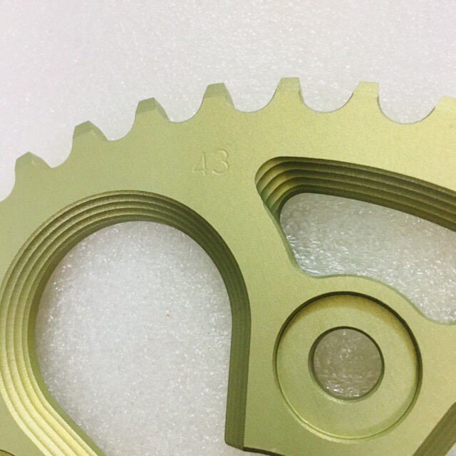 Dĩa nhôm CNC 7075 cho xe Honda Sonic - 43 răng
