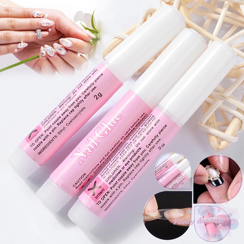 [Hàng mới về] Bộ 10 chai keo dán móng tay chắc chắn chất lượng cao