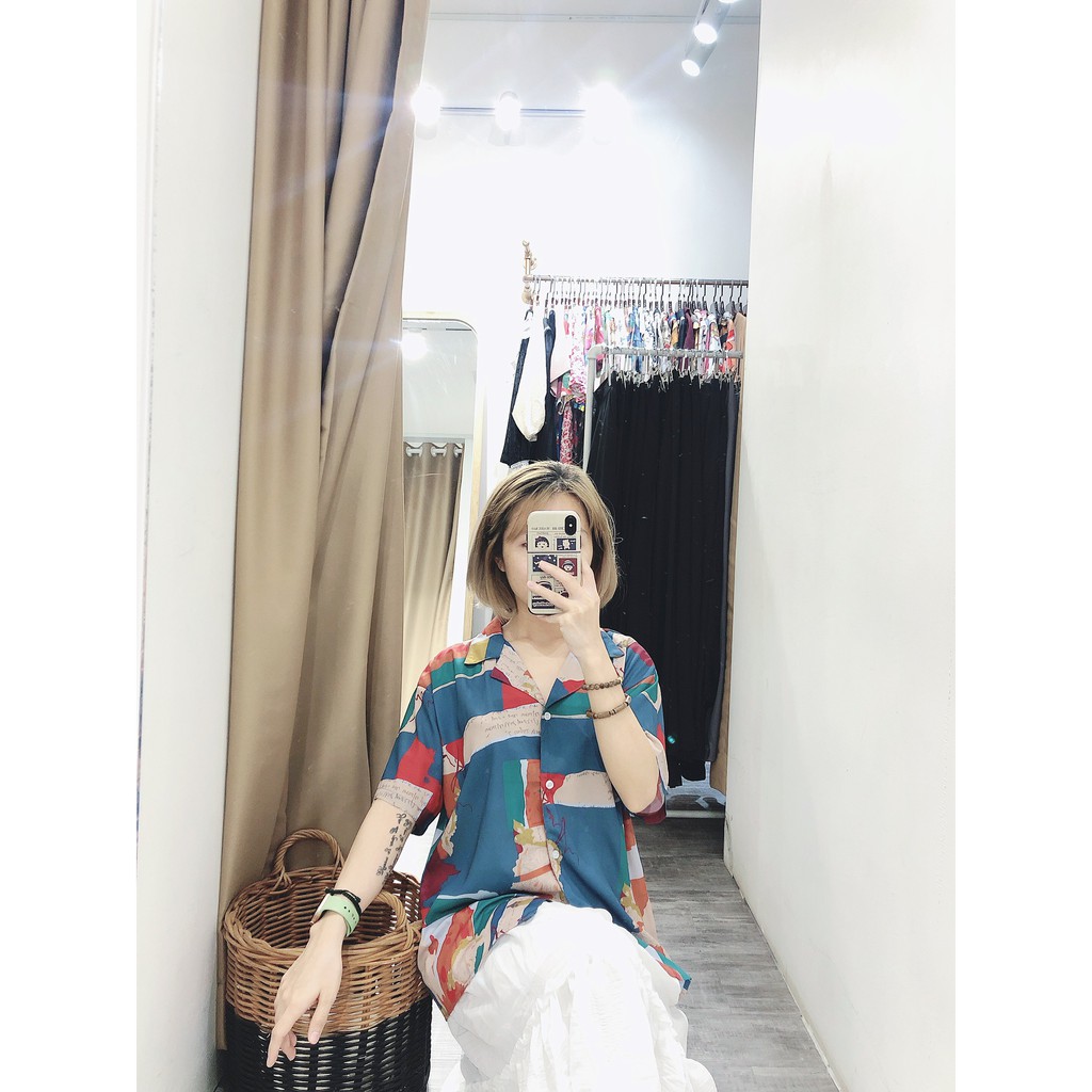 Sơ mi Khối Màu Xanh Đỏ | 11 HIN