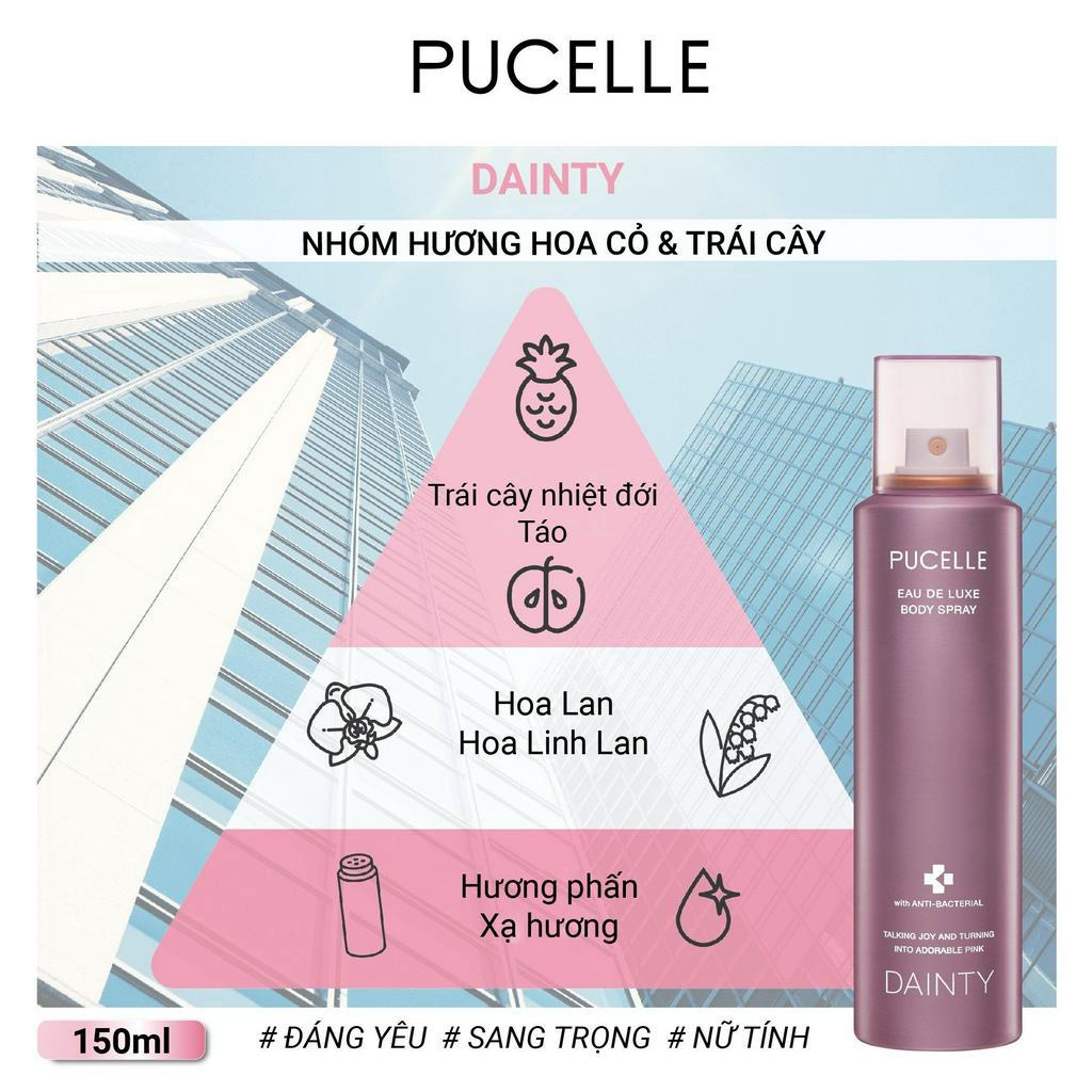 Xịt Toàn Thân Nữ Pucelle Hương Nước Hoa Body Spay 150ml