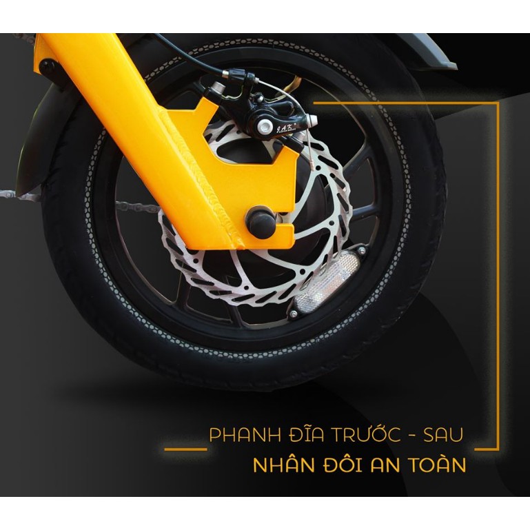 Xe đạp điện gấp DK Aima S3, thuận tiện khi mang lên xe hơi, đi du lịch