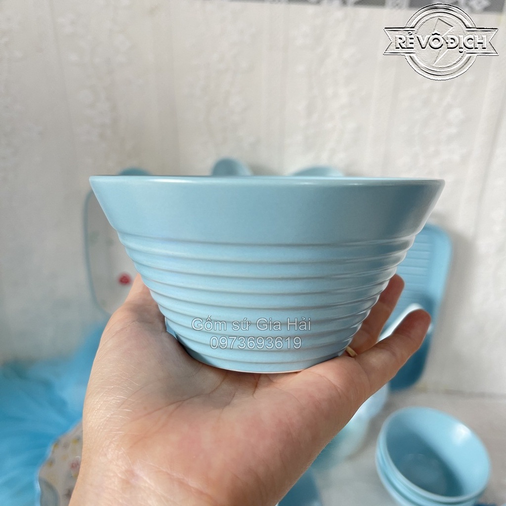 Bộ bát đĩa gốm sứ decor trang trí đồ ăn bộ xanh mint 20 món siêu đẹp cho mùa hè tươi mát