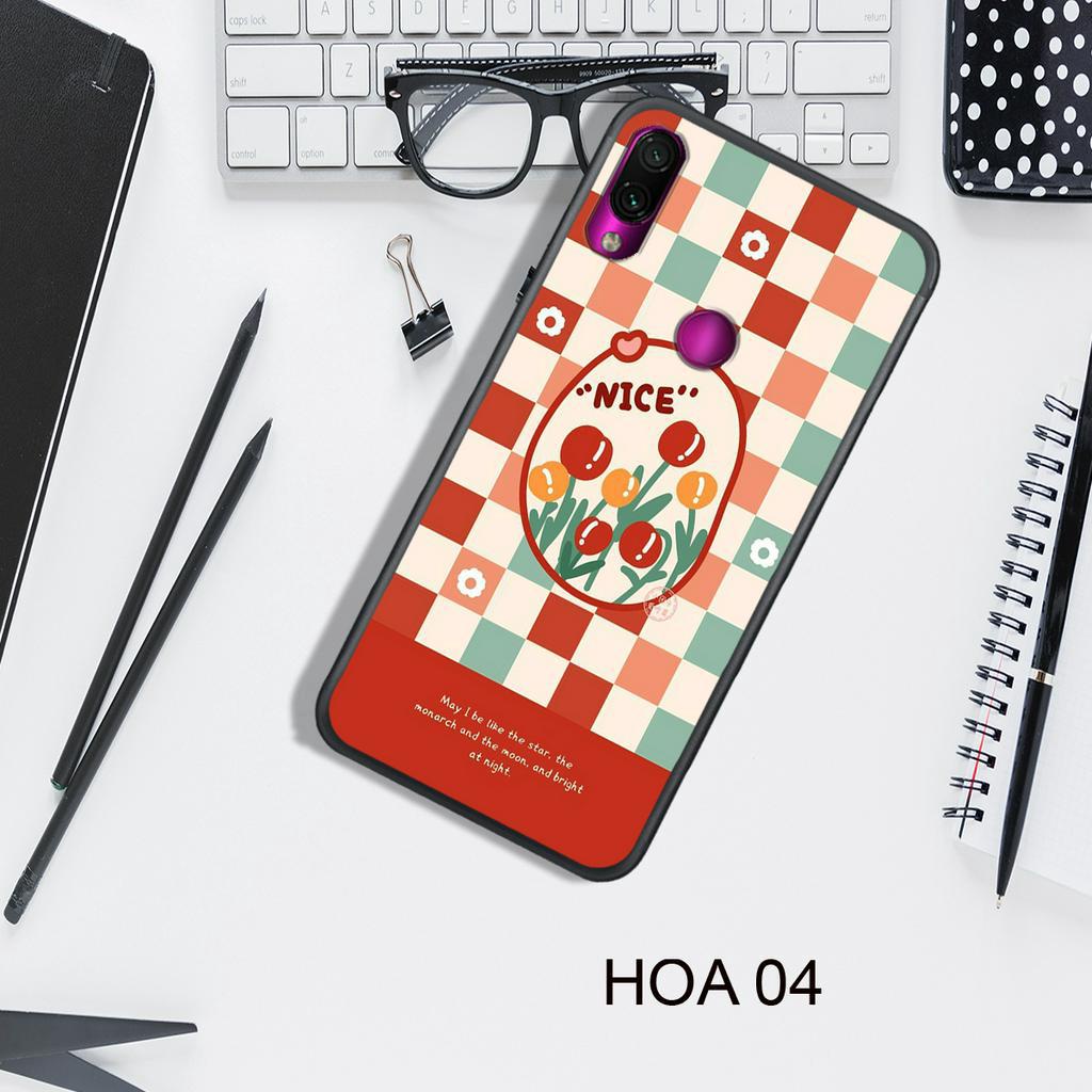 Ốp Lưng  XIAOMI REDMI 7 - REDMI NOTE 7/7 PRO - REDMI NOTE 5/5 PRO - REDMI NOTE 6/6 PRO , In Hình HOA, Màu Sắc Bắt Mắt.