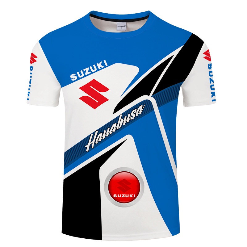 Áo Thun Ngắn Tay In Logo Xe Hơi SUZUKI 3D Cá Tính Cho Nam