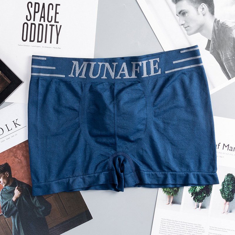 Quần lót nam logo munafie giữa quần 01, boxer, quần sịp nam cao cấp chất liệu cotton co giãn 4 chiều siêu mát, thoải mái