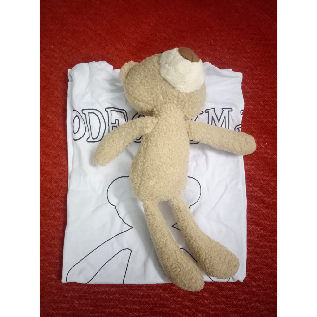 Siêu hot Áo phông thời trang kèm gấu bông đính sau lưng - vải cotton 100%