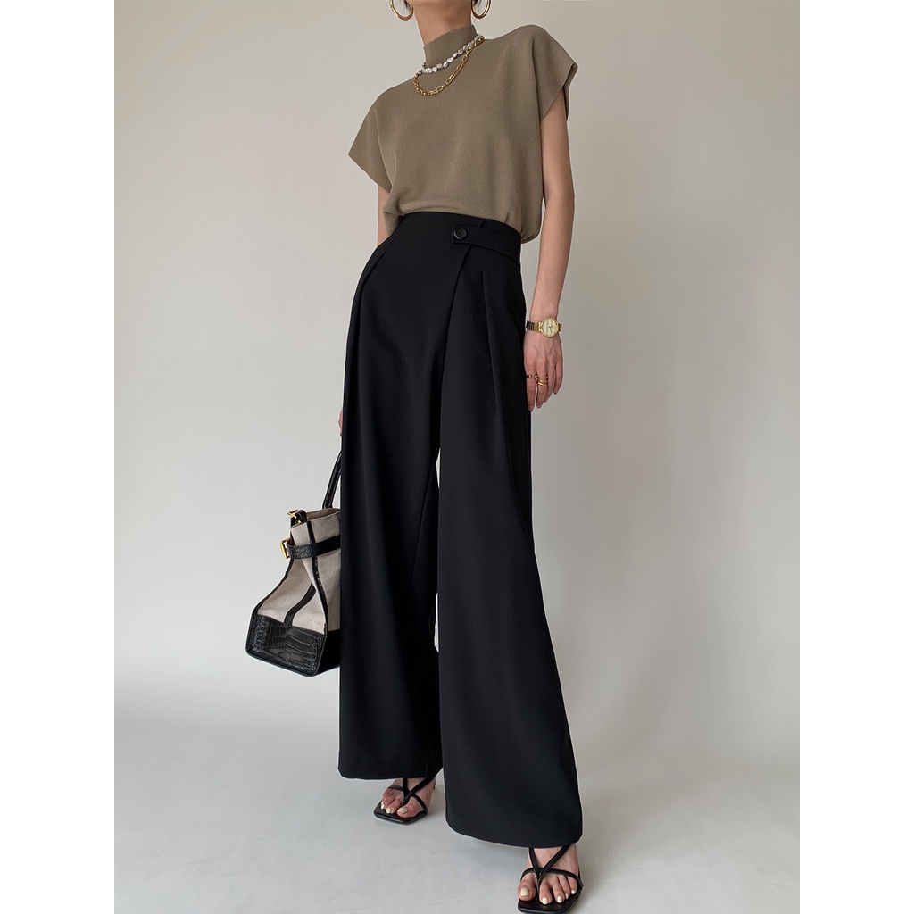 DUNEA Áo dệt kim cổ lọ thời trang quyến rũ cho nữ