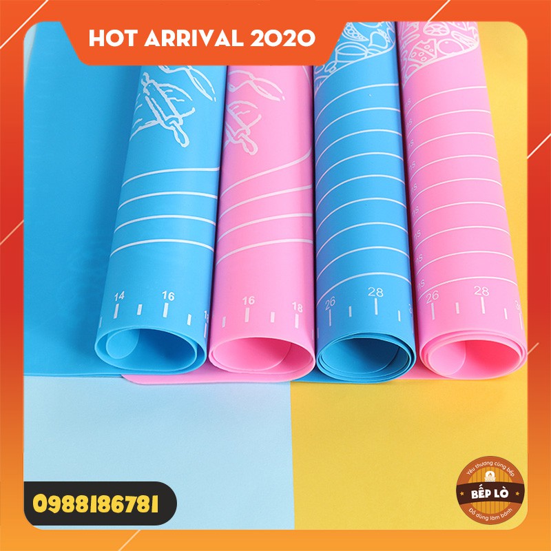 Thảm nhào bột chống dính silicon 50x40cm