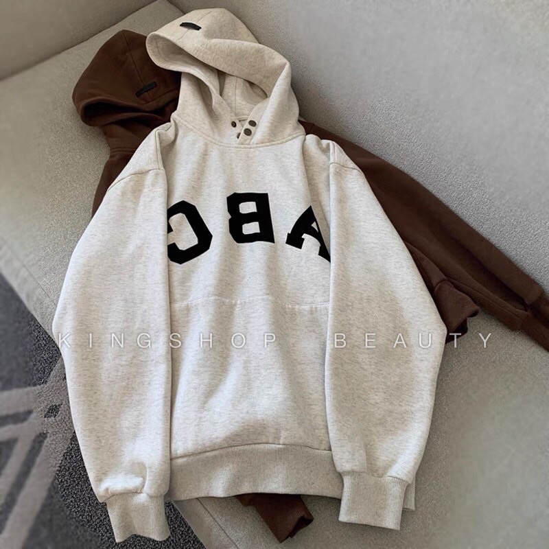 Áo hoodies abc nam nữ phong cách hàng quốc chất nỉ cotton freesize dưới 70kg MSP73 | BigBuy360 - bigbuy360.vn