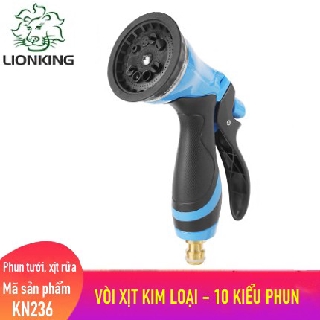 Vòi phun nước tưới cây LIONKING 10 kiểu phun KN236