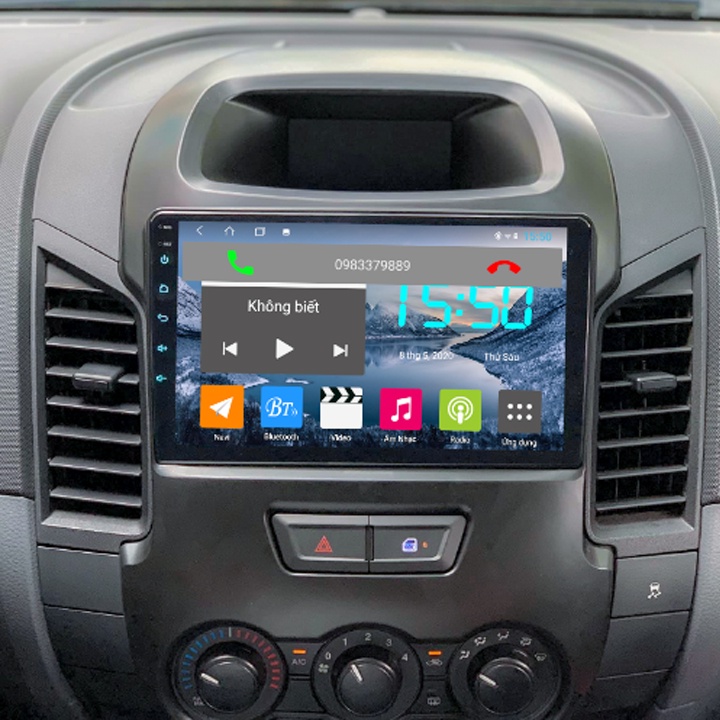 Mặt Dưỡng, Mặt Nạ Lắp Màn Hình DVD Android Và Bảng Điều Khiển Cho Xe Ford Ranger 2011-2015 giá tốt - Mia Shop