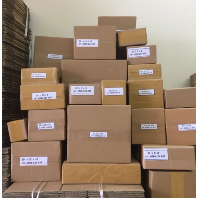 Combo thùng carton nhiều size