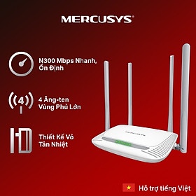 Bộ Phát Wifi 4 Râu Mercusys MW325R 300Mbps Cực Khỏe