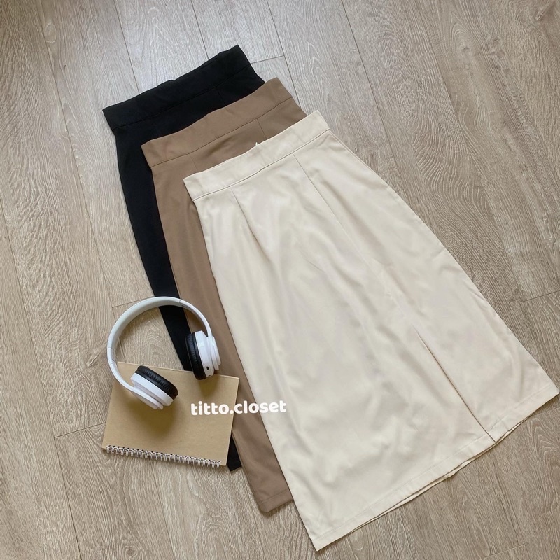 Chân Váy Chữ A Dáng Dài Xẻ Tà Ulzzang - Titto Closet