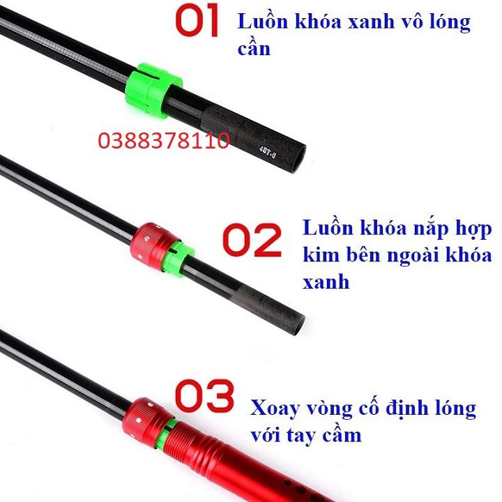 Hạ Lóng Cần Tay ChiXuan Chất Liệu Hợp Kim Nhôm Chống Rỉ Sét - HLCT 1