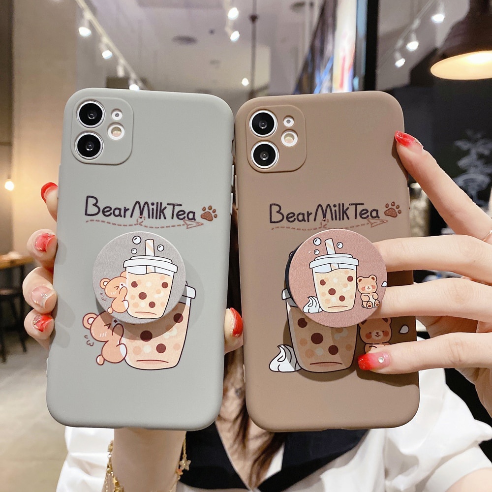 Ốp Điện Thoại Hình Gấu 3D Cho OPPO A3 A52 A72 A92 A91 A92S Reno 3 R15 Pro R15X R17 Realme X XT X2
