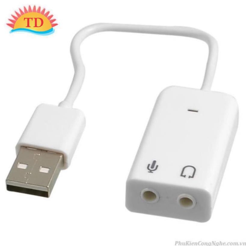 Cáp USB Sound Adapter 7.1- USb âm thanh cho laptop , PC.