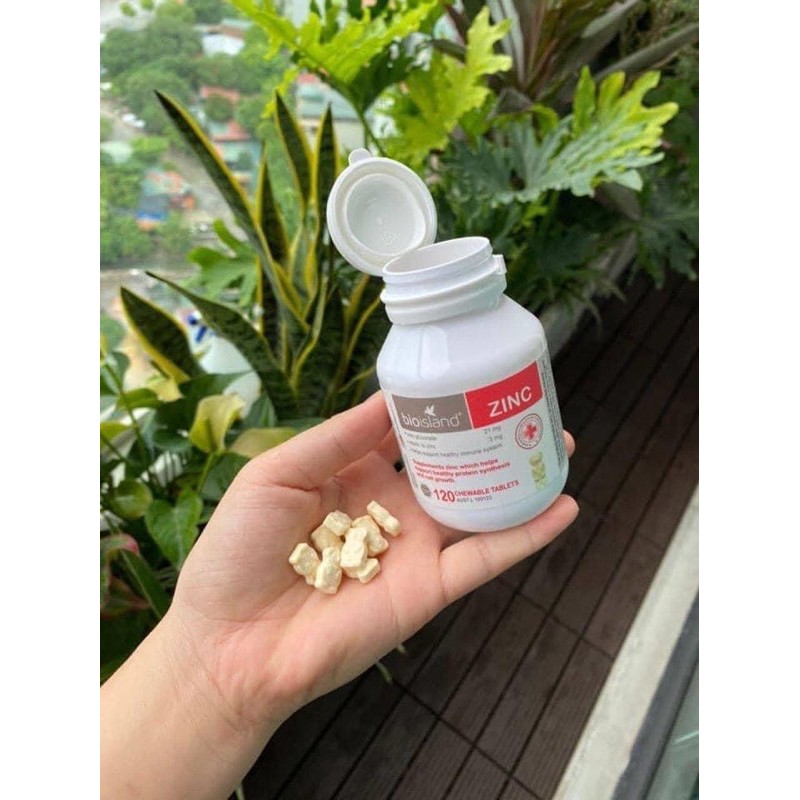 Kẹo Kẽm Zinc Bioisland 120 viên cho bé từ 1 tuổi