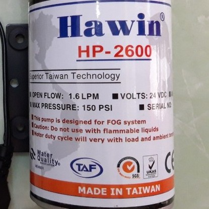 Máy Phun Sương - Tưới Lan Hawin 1,6L Hp 2600