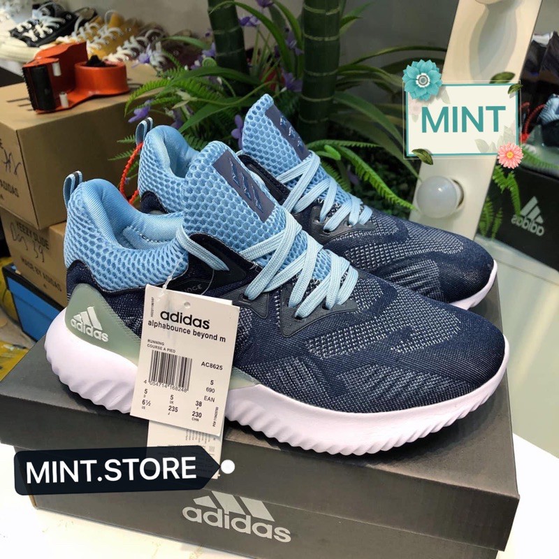 (Video cận cảnh) Giày thể thao sneaker alphabounce xanh lam