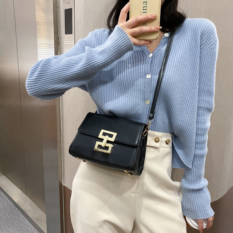 Túi Đeo Chéo JASMIN NOIR Da PU Đơn Giản Cỡ Nhỏ Thời Trang Nữ Phong Cách Retro